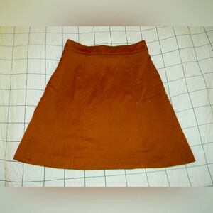 Brown A Line Skirt